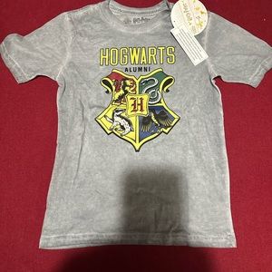 Harry Potter Wizarding World Boy's Hogwarts Alumni Crest T-Shirt Gray Size 6-7